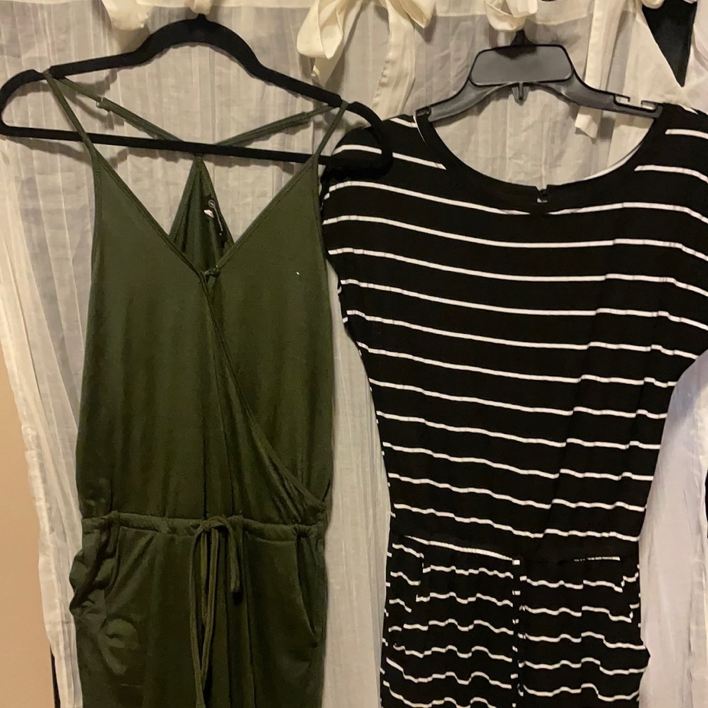 2 jumpsuits.